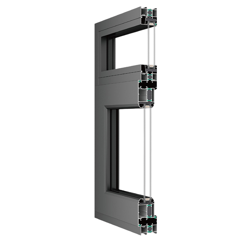 55mm Thermal Break Aluminum Casement Window  Double Glazed Soundproof Awning Window for Residential Villa